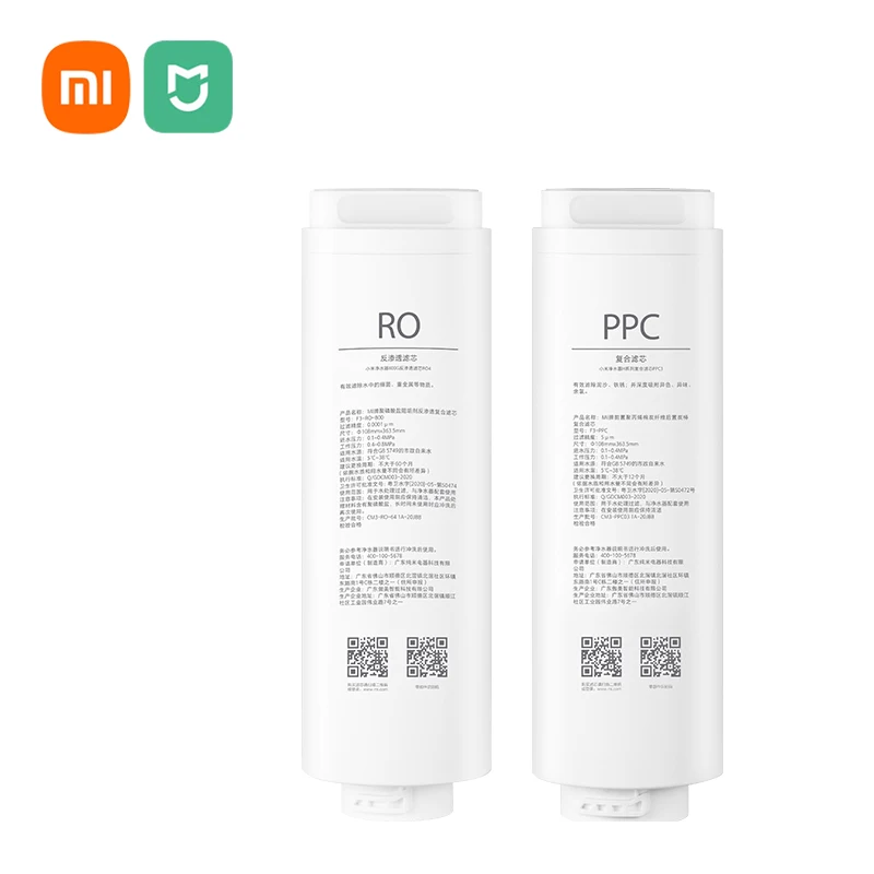 Очиститель воды XIAOMI MIJIA 800G H800G Pro, фильтрующий элемент, оригинальный аксессуар, фильтрующий элемент PPC RO, применяется к MR852-C
Очиститель воды XIAOMI MIJIA 800G H800G Pro, фильтрующий элемент, оригинальный аксессуар, фильтрующий элемент PPC RO, применяется к MR852-C