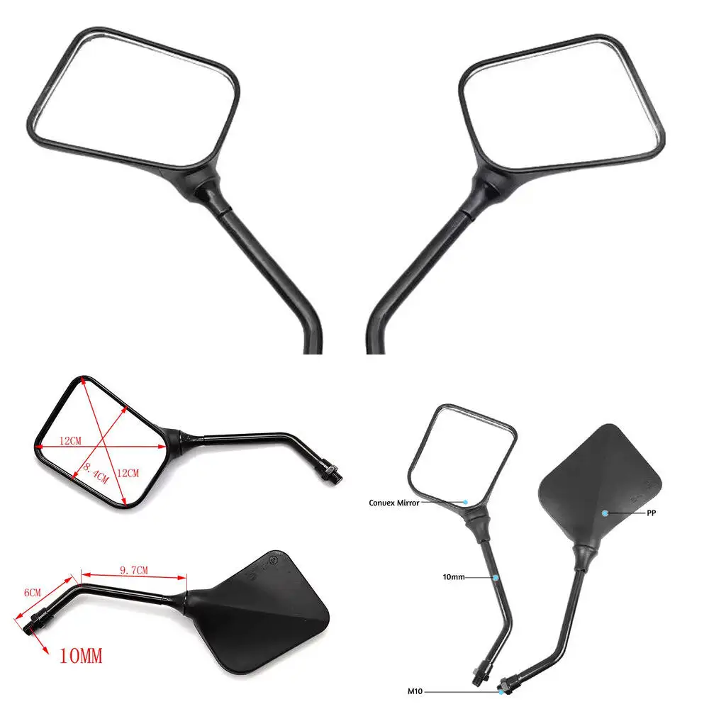 Mirrors Sport For Black Square Side Mirrors Dual Motorcycle All Motorcycle 2Pcs/Pair
Mirrors Sport For Black Square Side Mirrors Dual Motorcycle All Motorcycle 2Pcs/Pair