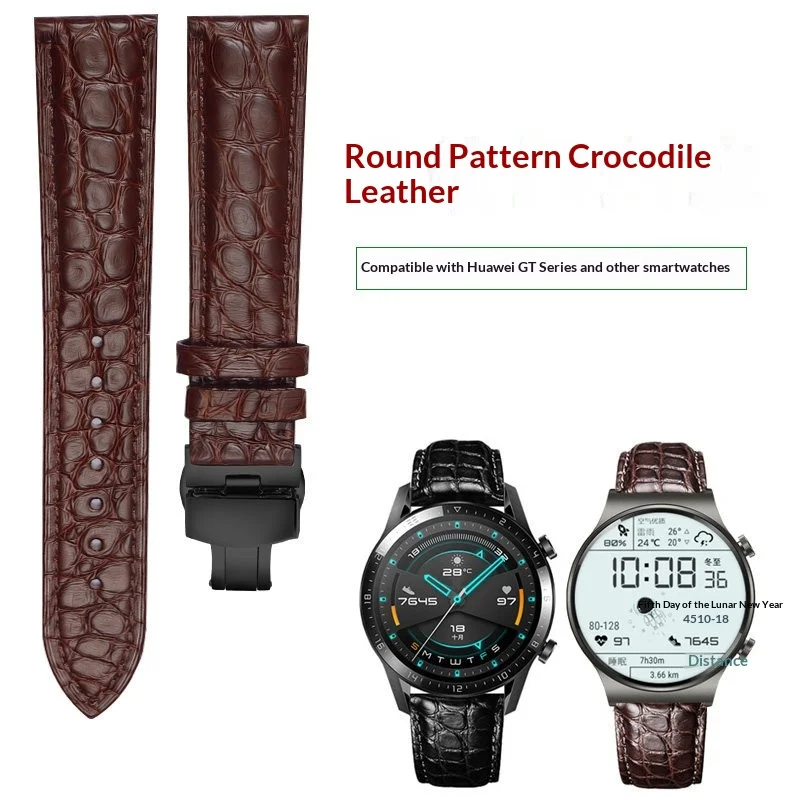 Crocodile skin watch strap for Huawei gt5/4/3/2proB5/6 Alligator leather strap for Samsung Galaxywatch7/6/5pro FossilQ Wristband
Crocodile skin watch strap for Huawei gt5/4/3/2proB5/6 Alligator leather strap for Samsung Galaxywatch7/6/5pro FossilQ Wristband