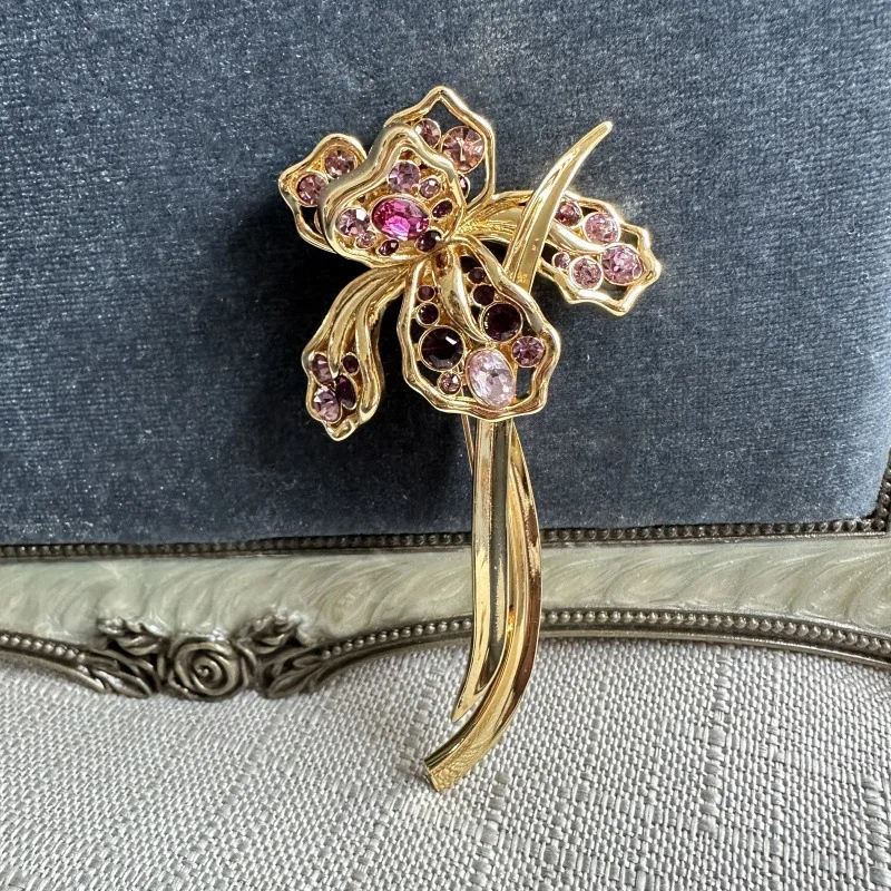 Fashion Jewelry Vintage European Royal Rhinestone Van Gogh Iris Brooch Unique Ins Style for Women Unique Birthday Gifts
Fashion Jewelry Vintage European Royal Rhinestone Van Gogh Iris Brooch Unique Ins Style for Women Unique Birthday Gifts