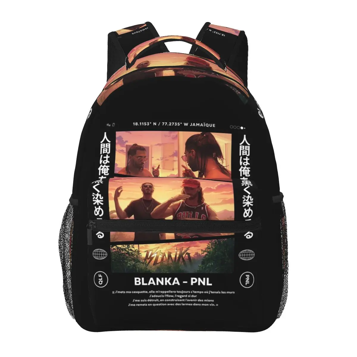 Rap Singer PNL BLANKA Student Backpack School Bag Hiking Travel Daypack for Boys Girls Fashion Bookbag Shoulder Bags
Rap Singer PNL BLANKA Student Backpack School Bag Hiking Travel Daypack for Boys Girls Fashion Bookbag Shoulder Bags