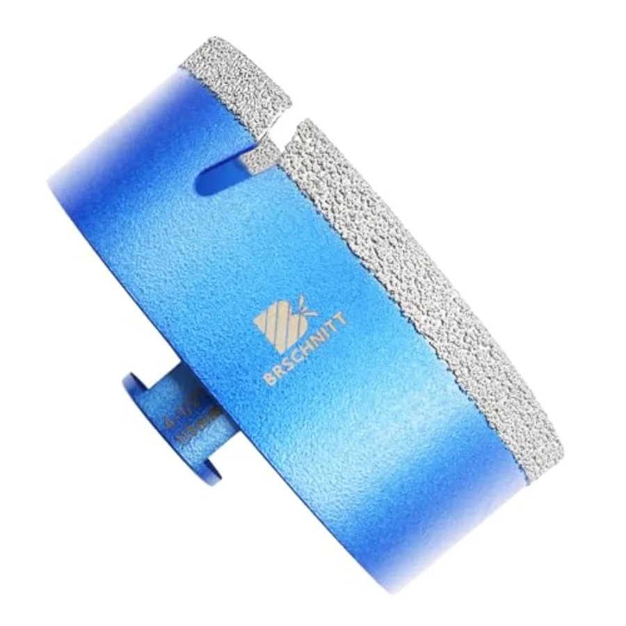 4/ Inch Diamond Core Drill Bit for Porcelain Tile Ceramic Marble Granite Drilling Vacuum Brazed Diamond Hole Saw with 5/8- Thre
4/ Inch Diamond Core Drill Bit for Porcelain Tile Ceramic Marble Granite Drilling Vacuum Brazed Diamond Hole Saw with 5/8- Thre