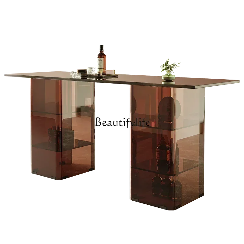 FF newItalian minimalist bar table, living room partition cabinet, designer home leisure high table
FF newItalian minimalist bar table, living room partition cabinet, designer home leisure high table