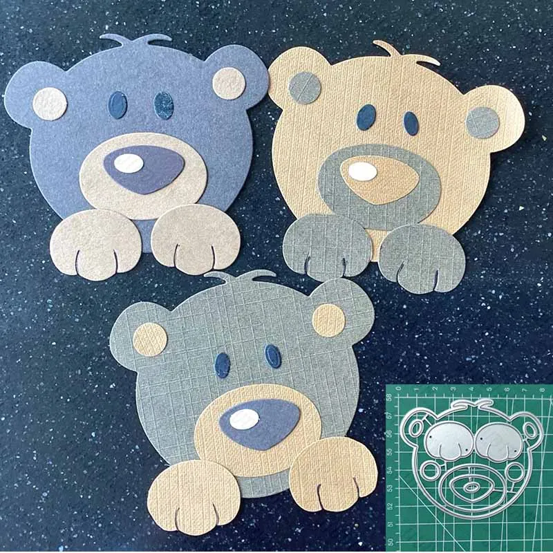 New Cute Bear Animal Cutting Dies DIY Paste Handicrafts Metal Cutting Blade Mold Production of Relief Album Greetingcards
New Cute Bear Animal Cutting Dies DIY Paste Handicrafts Metal Cutting Blade Mold Production of Relief Album Greetingcards