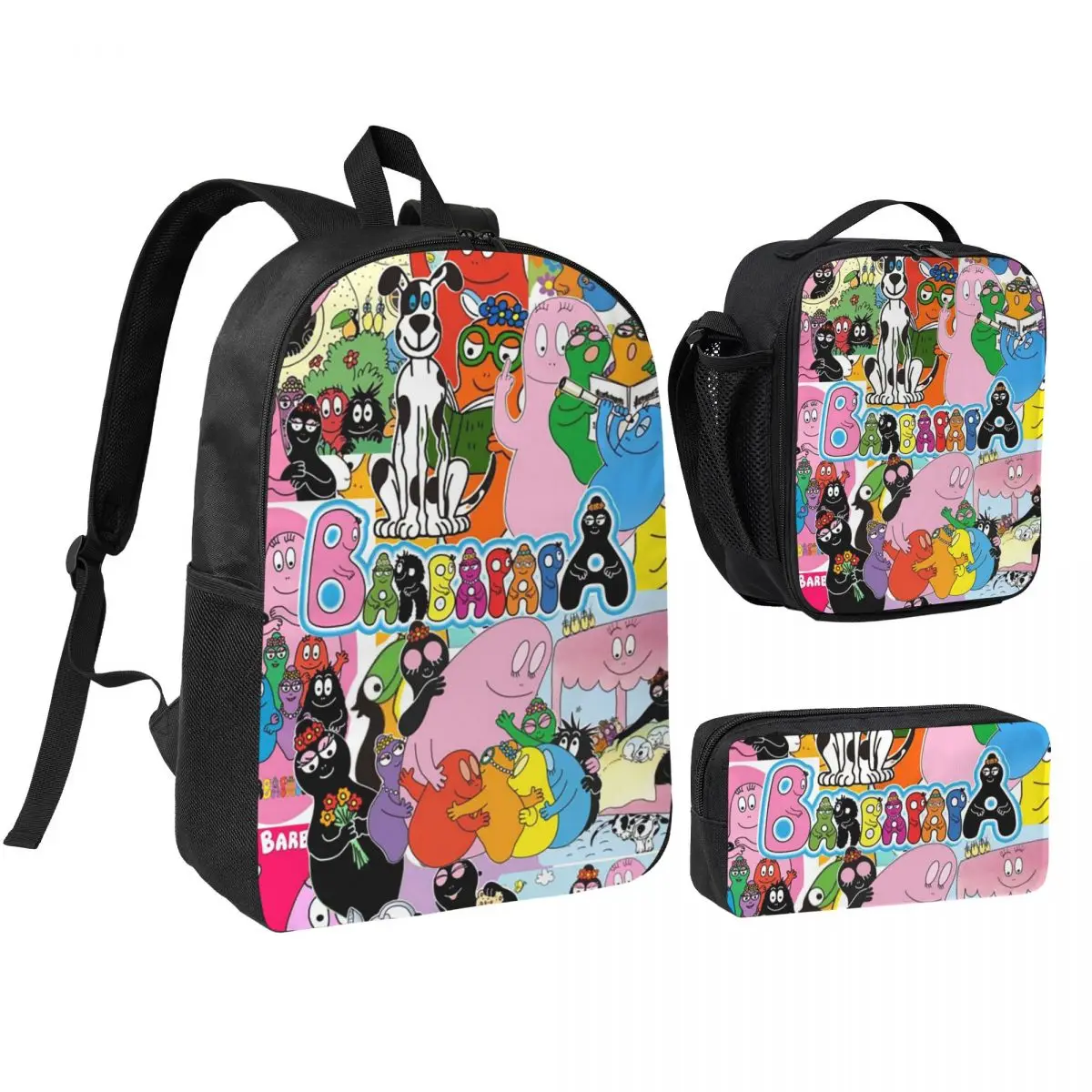 Barbapapa Cartoon Backpack Student Boys Girls BookBag School Bag Computer Shoulder Bags 3ps Insulated Lunch Bag Pencil Case
Barbapapa Cartoon Backpack Student Boys Girls BookBag School Bag Computer Shoulder Bags 3ps Insulated Lunch Bag Pencil Case