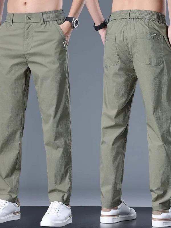 Summer New Men's Casual Pants Loose Straight Leg Elastic Waist Versatile Long Trousers Comfortable Breathable Quick Dry
Summer New Men's Casual Pants Loose Straight Leg Elastic Waist Versatile Long Trousers Comfortable Breathable Quick Dry