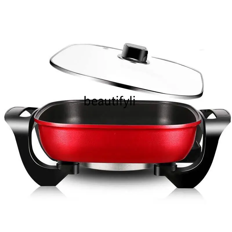 Multifunctional electric hot pot cooking, rinsing and roasting integrated electric cooking, household barbecue, square pot
Multifunctional electric hot pot cooking, rinsing and roasting integrated electric cooking, household barbecue, square pot