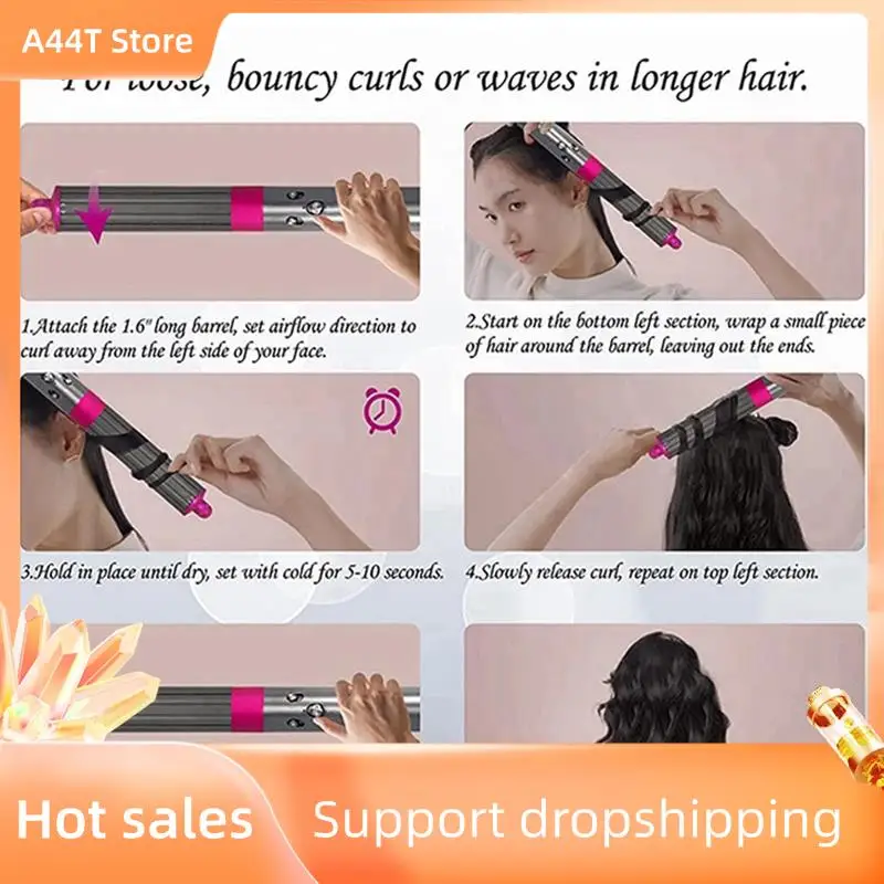 A44T 2X для Dyson Airwrap, стайлер для волос, насадка для завивки волос, аксессуары для завивки, машина для укладки вьющихся волос HS01 HS05 HD08 B
A44T 2X для Dyson Airwrap, стайлер для волос, насадка для завивки волос, аксессуары для завивки, машина для укладки вьющихся волос HS01 HS05 HD08 B