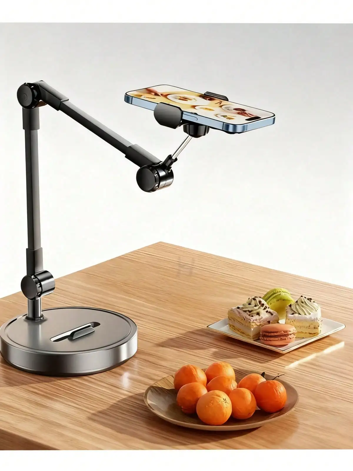 Black Adjustable Universal Durable Metal Stand for Mobile Phones 1 Piece Item Number D55 Made of Black Aluminum Alloy And ABS
Black Adjustable Universal Durable Metal Stand for Mobile Phones 1 Piece Item Number D55 Made of Black Aluminum Alloy And ABS