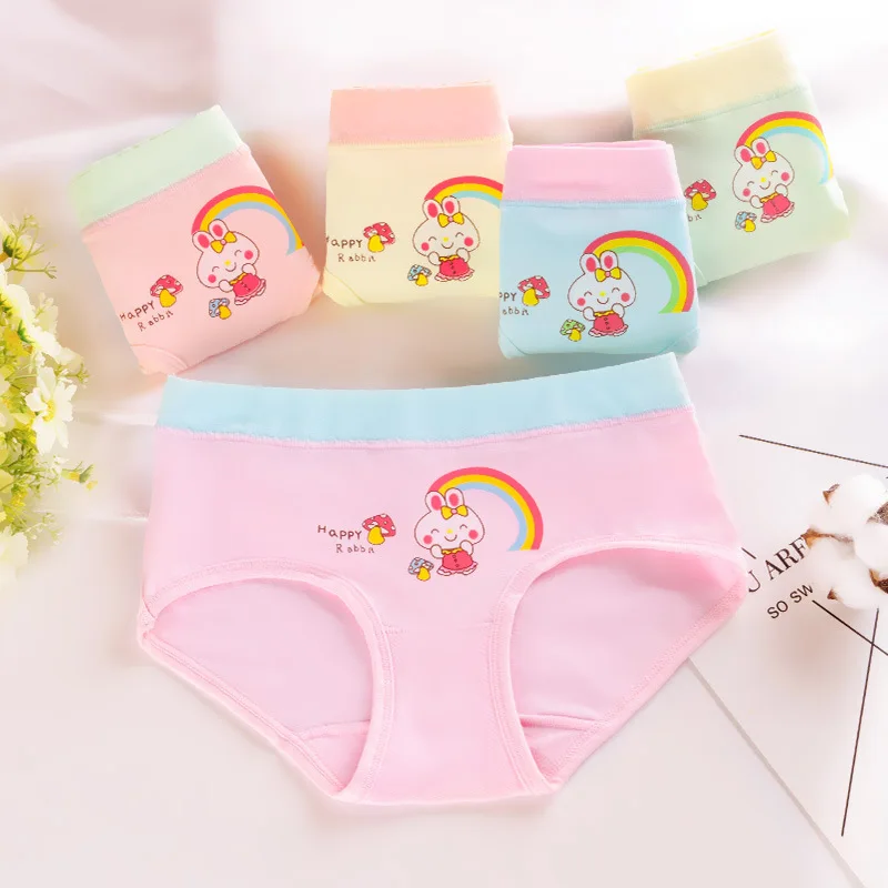 4 Pcs/lot Kids Girls Underwear Cotton Triangle Panties Soft Breathable Underpants Children Briefs Print
4 Pcs/lot Kids Girls Underwear Cotton Triangle Panties Soft Breathable Underpants Children Briefs Print