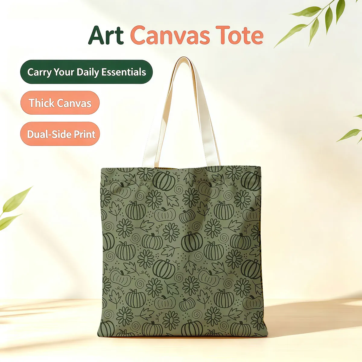 Pumpkin Sketch Dual-Side Printed Tote Bag Large Capacity Eco Handbag for School Office Daily Errands Daily Must-Have Bag
Pumpkin Sketch Dual-Side Printed Tote Bag Large Capacity Eco Handbag for School Office Daily Errands Daily Must-Have Bag