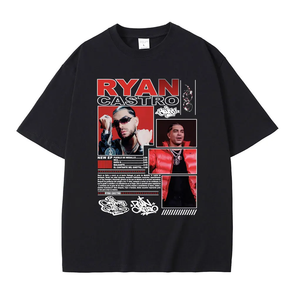 Rapper Ryan Castro Music Album Tour Graphic Print T Shirts Men Fashion Hip Hop T-shirt Men's Casual Cotton Oversized T-shirts
Rapper Ryan Castro Music Album Tour Graphic Print T Shirts Men Fashion Hip Hop T-shirt Men's Casual Cotton Oversized T-shirts