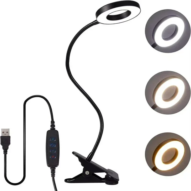 Flexible USB Reading Lamp - 48 LED Clip Light with 3 Color Modes & Anti-Flicker Eye Safety
Flexible USB Reading Lamp - 48 LED Clip Light with 3 Color Modes & Anti-Flicker Eye Safety 