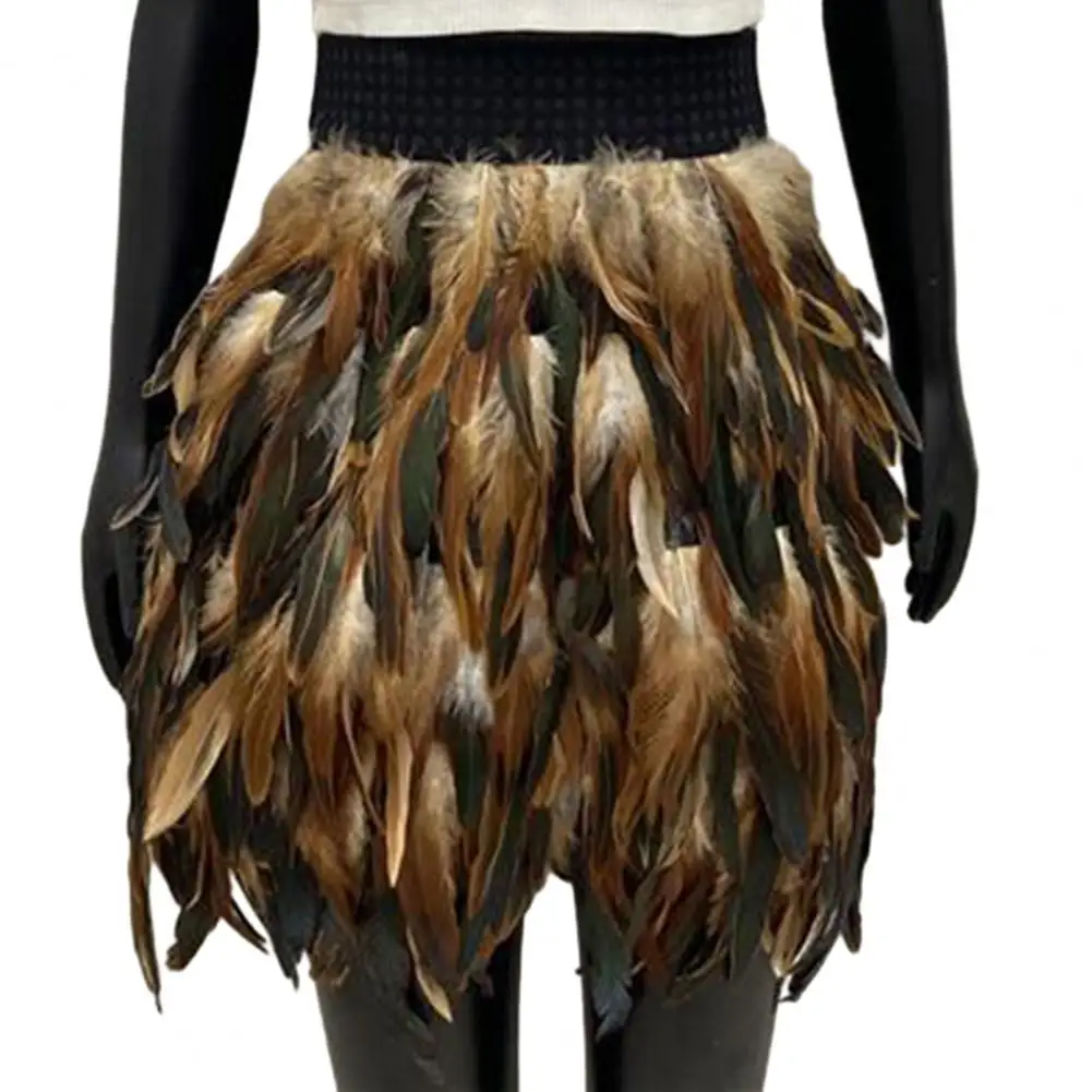 Elegant Faux Feather Skirt Punk Gothic Style Hand-Stitched Design Stage Performance Punk Gothic Mini Short Skirt
Elegant Faux Feather Skirt Punk Gothic Style Hand-Stitched Design Stage Performance Punk Gothic Mini Short Skirt