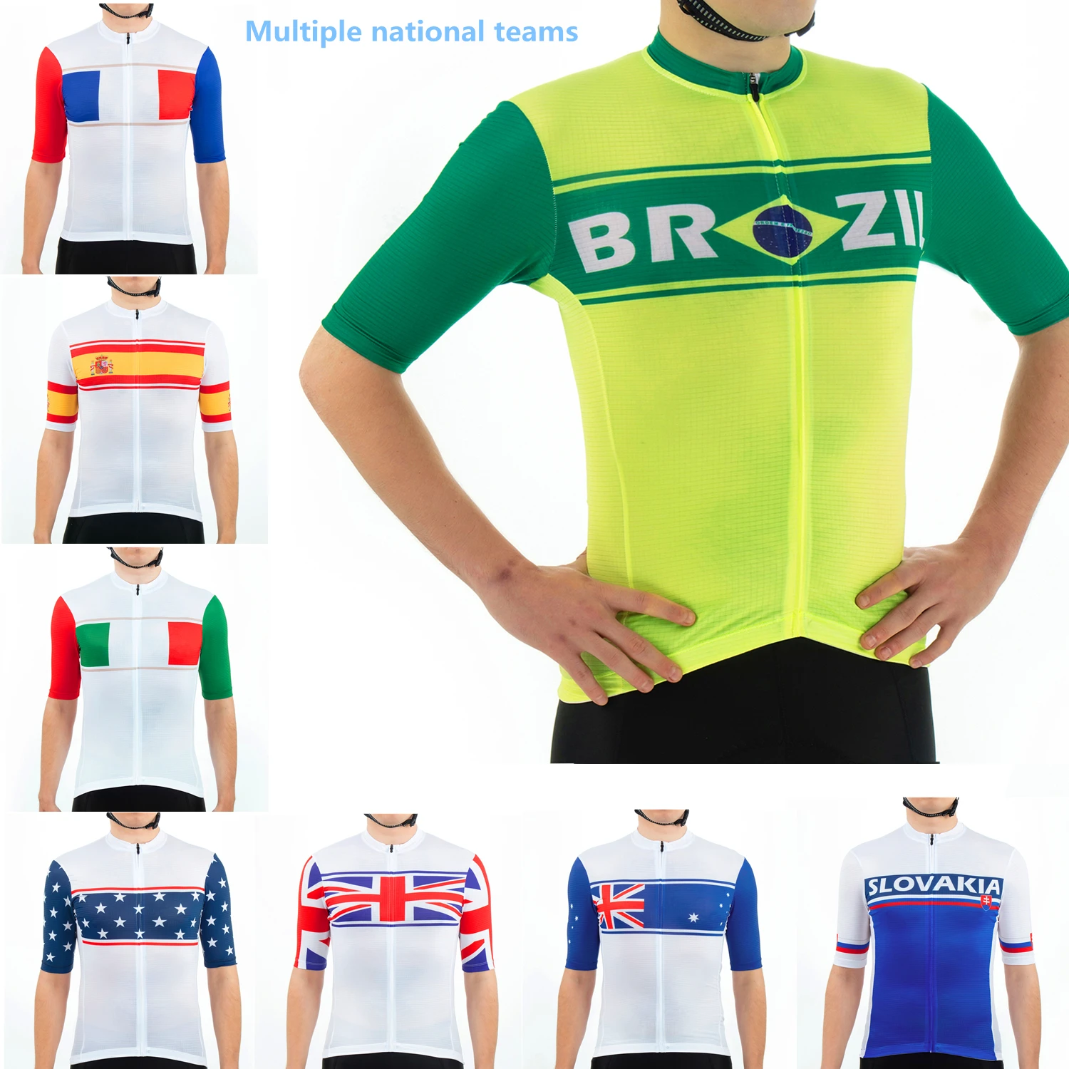 National teams Cycling Jersey Summer Breathable Male Short Sleeves Bicycle Clothes Cycling Shirt Mountain Bike Cycling Clothing
National teams Cycling Jersey Summer Breathable Male Short Sleeves Bicycle Clothes Cycling Shirt Mountain Bike Cycling Clothing