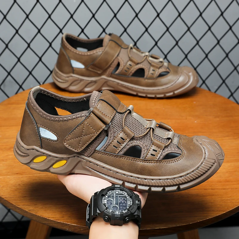 Новые летние мужские сандалии, уличная удобная мужская пляжная обувь, модная легкая обувь для ленивых, дышащие повседневные прогулочные кроссовки
Новые летние мужские сандалии, уличная удобная мужская пляжная обувь, модная легкая обувь для ленивых, дышащие повседневные прогулочные кроссовки