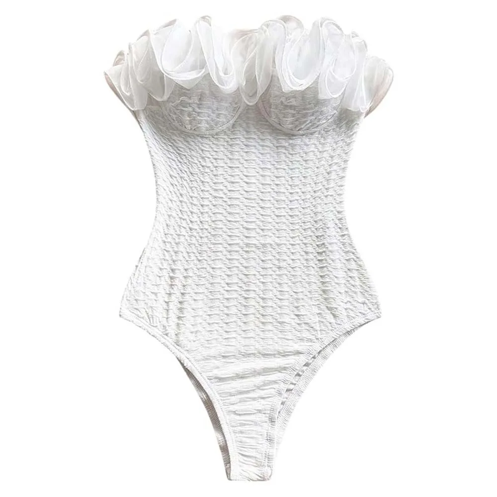 Hot Ruffle Edge Women's Body Suits Y2k Sleeveless Swimwear Cute Strapless Textured Bodysuits for Women Girls
Hot Ruffle Edge Women's Body Suits Y2k Sleeveless Swimwear Cute Strapless Textured Bodysuits for Women Girls