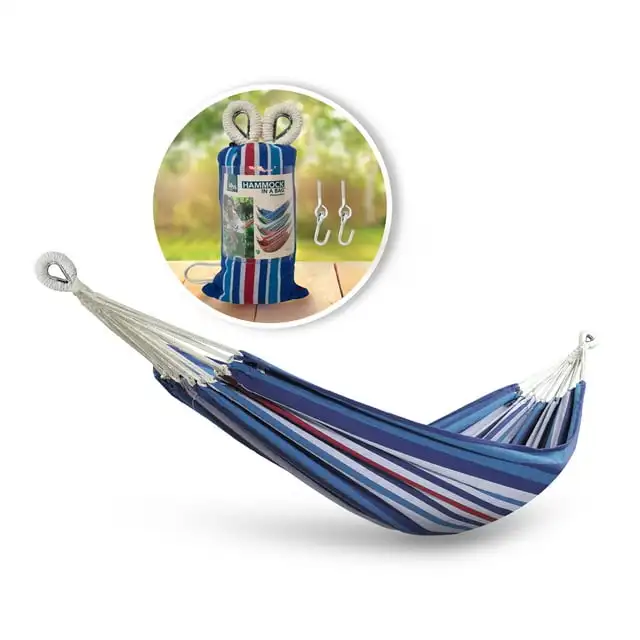 Bliss Hammocks 40" Wide Hammock in a Bag W/ Hanging Hardware, 220 Lb. Capacity (Americas Cup)
Bliss Hammocks 40" Wide Hammock in a Bag W/ Hanging Hardware, 220 Lb. Capacity (Americas Cup)