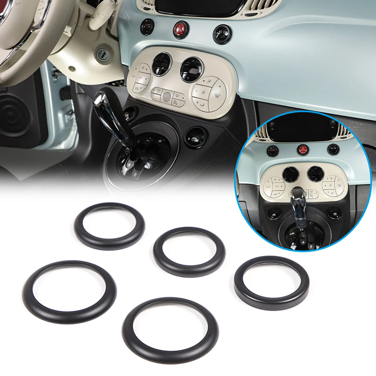 Aluminum Alloy Red Car Double Flashing Glass Lifting Button Ring Trim Kit For Fiat 500 595 596 2010-22 Car Interior Accessories
Aluminum Alloy Red Car Double Flashing Glass Lifting Button Ring Trim Kit For Fiat 500 595 596 2010-22 Car Interior Accessories