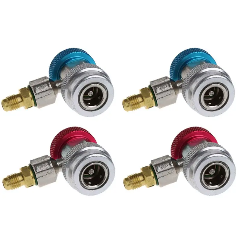 Exclusive 4Pcs Car Auto Freon R134A H/L Quick Coupler Adapters Air Conditioning Refrigerant Adjustable A/C Manifold Gauge
Exclusive 4Pcs Car Auto Freon R134A H/L Quick Coupler Adapters Air Conditioning Refrigerant Adjustable A/C Manifold Gauge