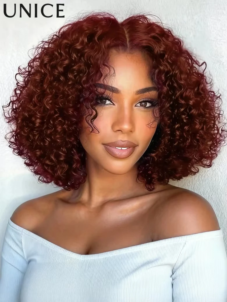 UNice Hair Bye-Bye Knots Парик Красновато-коричневый вьющийся парик 7x5 Бесклеевой парик Человеческие волосы Предварительно выбеленные парики из натуральных волос на кружеве спереди
UNice Hair Bye-Bye Knots Парик Красновато-коричневый вьющийся парик 7x5 Бесклеевой парик Человеческие волосы Предварительно выбеленные парики из натуральных волос на кружеве спереди