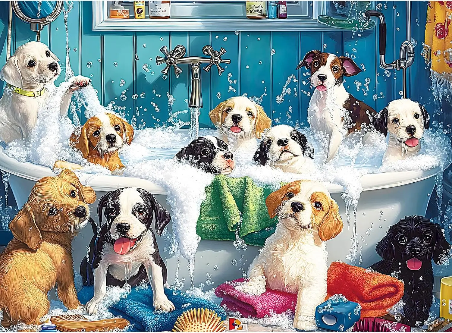 Bubble Bath Cute Puppies Wooden Jigsaw Puzzle 500 300 Pieces Parent Child Cozy Game Kid Intelligence Toy Bathroom Wall Art Decor
Bubble Bath Cute Puppies Wooden Jigsaw Puzzle 500 300 Pieces Parent Child Cozy Game Kid Intelligence Toy Bathroom Wall Art Decor
