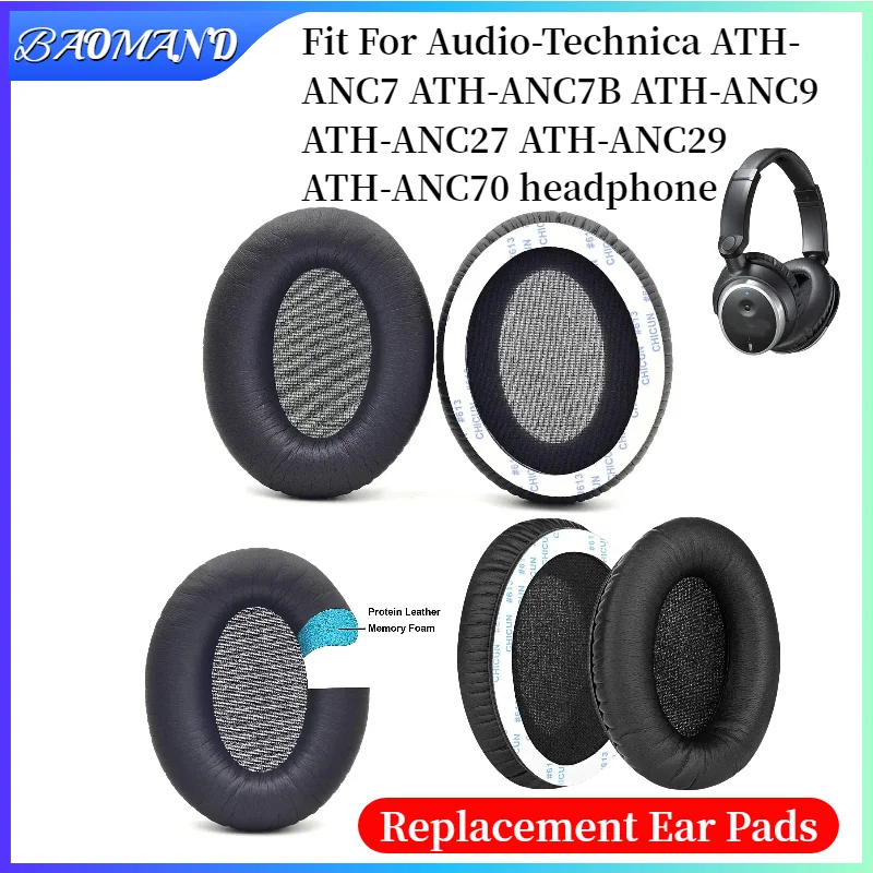 Replacement Earpads For Audio-Technica ATH-ANC7 ATH-ANC7B ATH-ANC9 ATH-ANC70 Headphones Earmuff Ear Pads Cushion Cover Sleeve
Replacement Earpads For Audio-Technica ATH-ANC7 ATH-ANC7B ATH-ANC9 ATH-ANC70 Headphones Earmuff Ear Pads Cushion Cover Sleeve