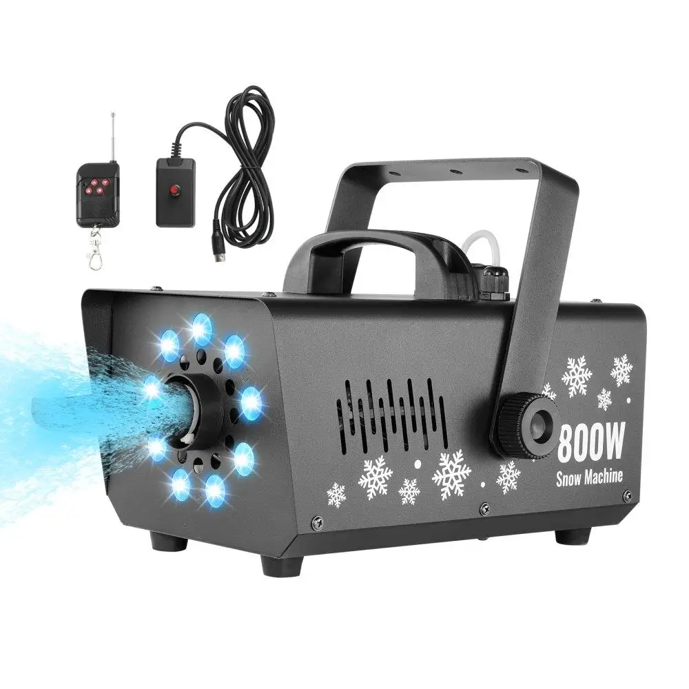 Ultimate Snow Effect 800W Handheld Hanging Snow Maker with LED Lights for Festive Occasions
Ultimate Snow Effect 800W Handheld Hanging Snow Maker with LED Lights for Festive Occasions