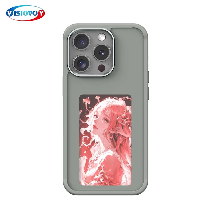 DIY Three Color E-ink Screen Smart NFC function For iPhone 15 14 13 Pro Max Couple Phone Cover Cartoon Girl for Back Case Funda
DIY Three Color E-ink Screen Smart NFC function For iPhone 15 14 13 Pro Max Couple Phone Cover Cartoon Girl for Back Case Funda