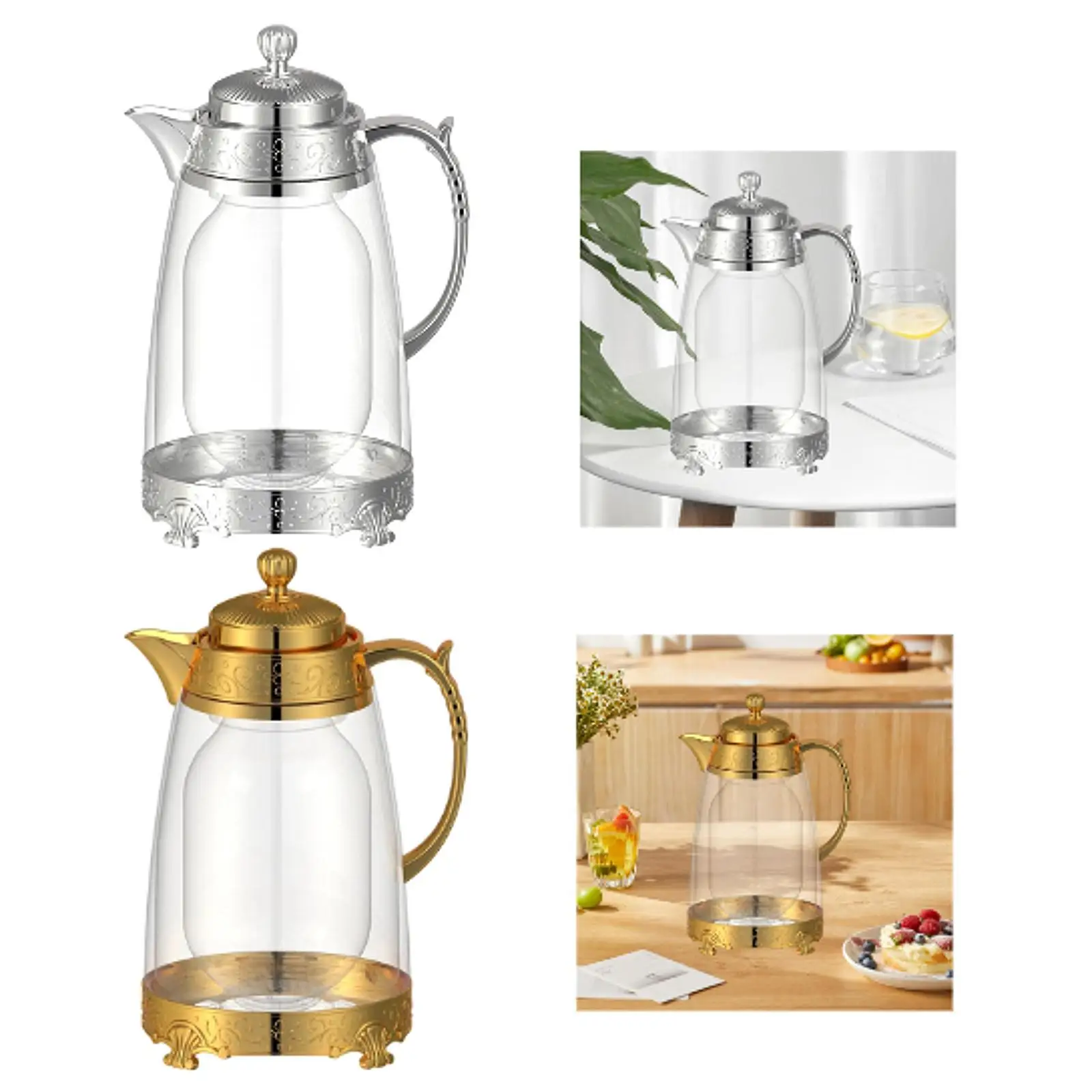 Water Pitcher with Lid Handle Iced Tea Pitcher Portable with Spout Arabic Glass
Water Pitcher with Lid Handle Iced Tea Pitcher Portable with Spout Arabic Glass