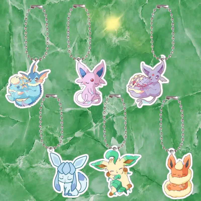 Anime Cartoons Acrylic Keychain for Vaporeon Espeon Glaceon Leafeon Flareon Acrylic Key Buckle Q Version Self-Made Bag Pendant
Anime Cartoons Acrylic Keychain for Vaporeon Espeon Glaceon Leafeon Flareon Acrylic Key Buckle Q Version Self-Made Bag Pendant
