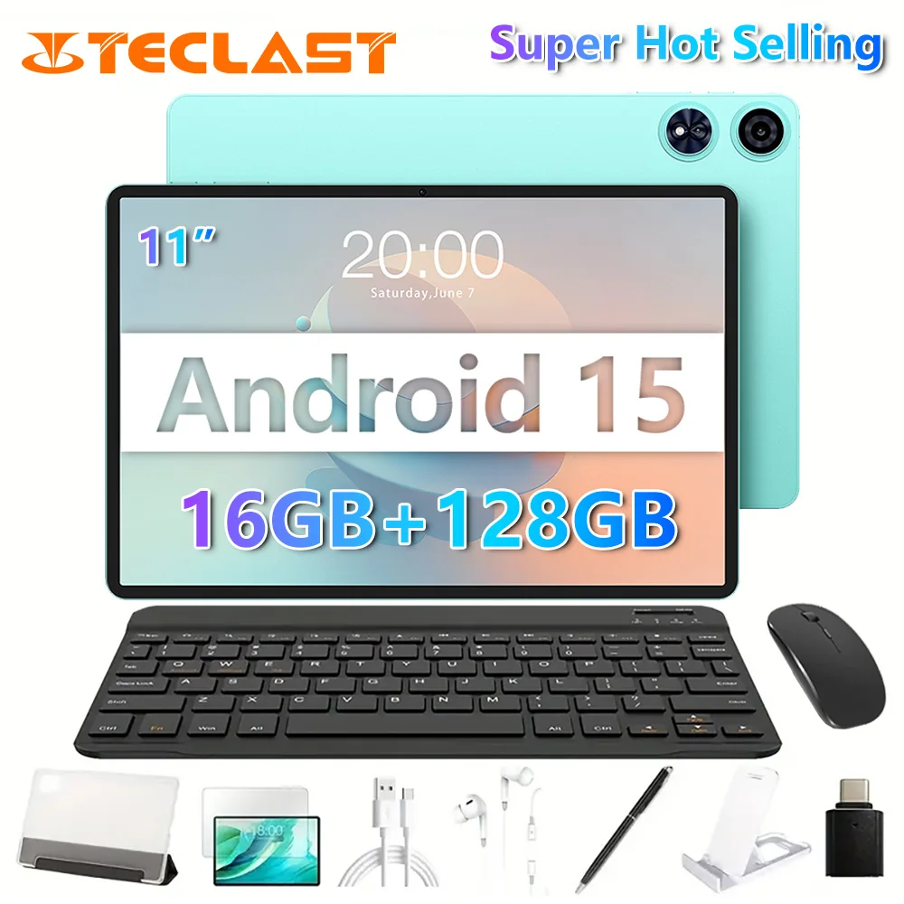 Teclast P50 AI Tablet (Allwinner A733 8-core 1.8GHz/6GB RAM/128GB ROM/10.92inch/WIFI6/7000mAh/Type-C/13MP+5MP Camera/Android 15)
Teclast P50 AI Tablet (Allwinner A733 8-core 1.8GHz/6GB RAM/128GB ROM/10.92inch/WIFI6/7000mAh/Type-C/13MP+5MP Camera/Android 15)