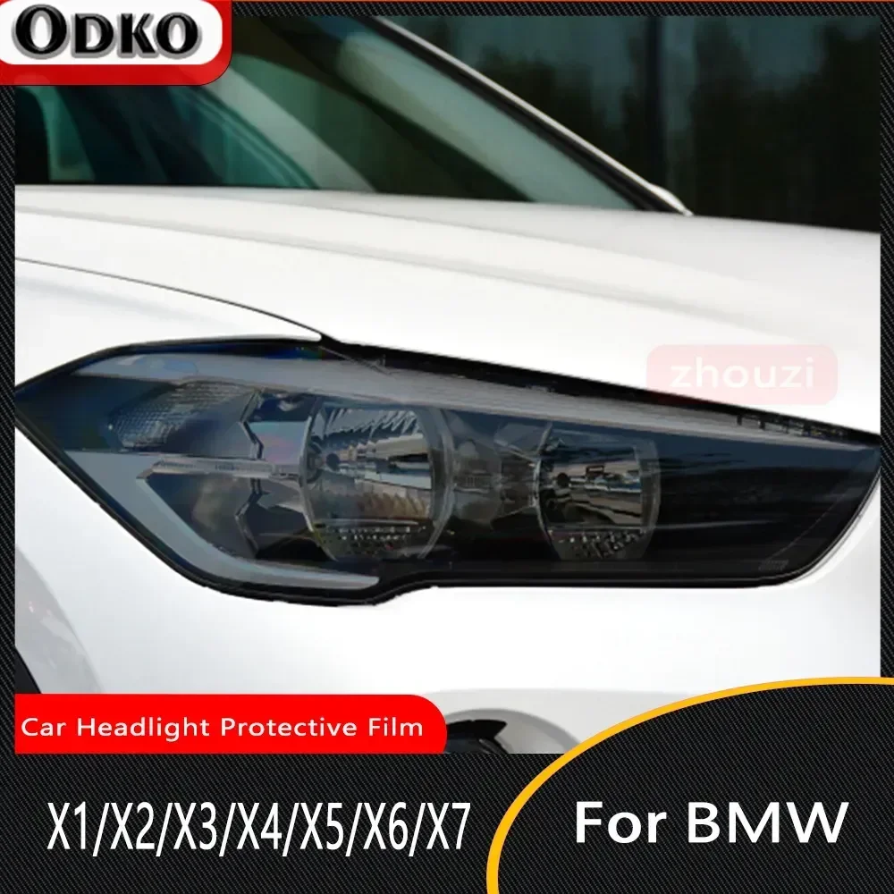 Для BMW X1 F48 X2 F39 X3 F25 G01 X4 G02 X5 F15 X6 F16 X7 Автомобильная фара дымчато-черная защитная пленка самовосстанавливающаяся наклейка из ТПУ
Для BMW X1 F48 X2 F39 X3 F25 G01 X4 G02 X5 F15 X6 F16 X7 Автомобильная фара дымчато-черная защитная пленка самовосстанавливающаяся наклейка из ТПУ