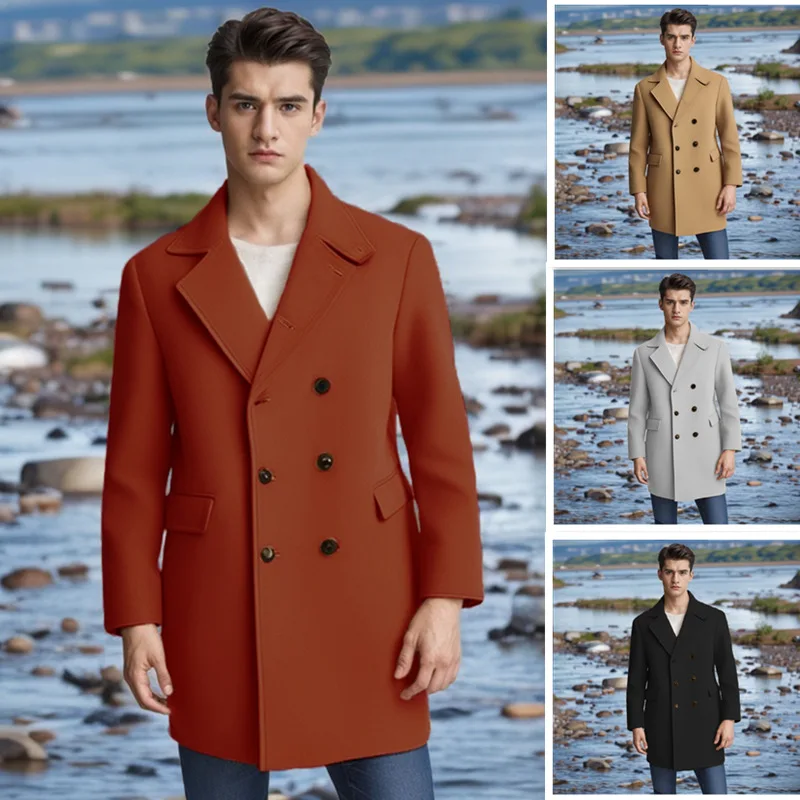 Europe and the United States new large-size woolen coat men's outdoor coat overalls
Europe and the United States new large-size woolen coat men's outdoor coat overalls