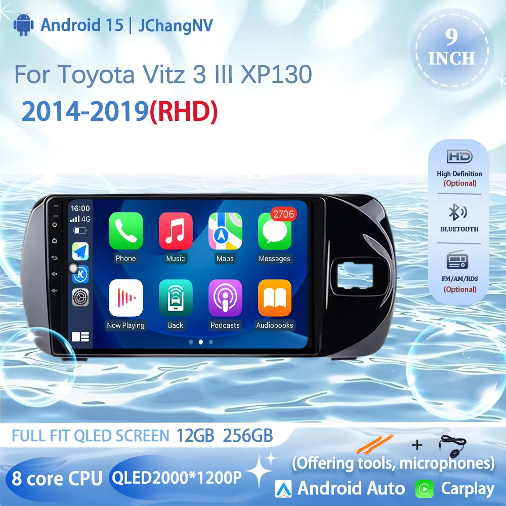 Автомобильный радиоприемник Android 15, навигация, GPS, стереоCarplay для Toyota Vitz 3 XP130 2014 2015 2016 2017 2018 2019, мультимедийный видеоплеер
Автомобильный радиоприемник Android 15, навигация, GPS, стереоCarplay для Toyota Vitz 3 XP130 2014 2015 2016 2017 2018 2019, мультимедийный видеоплеер