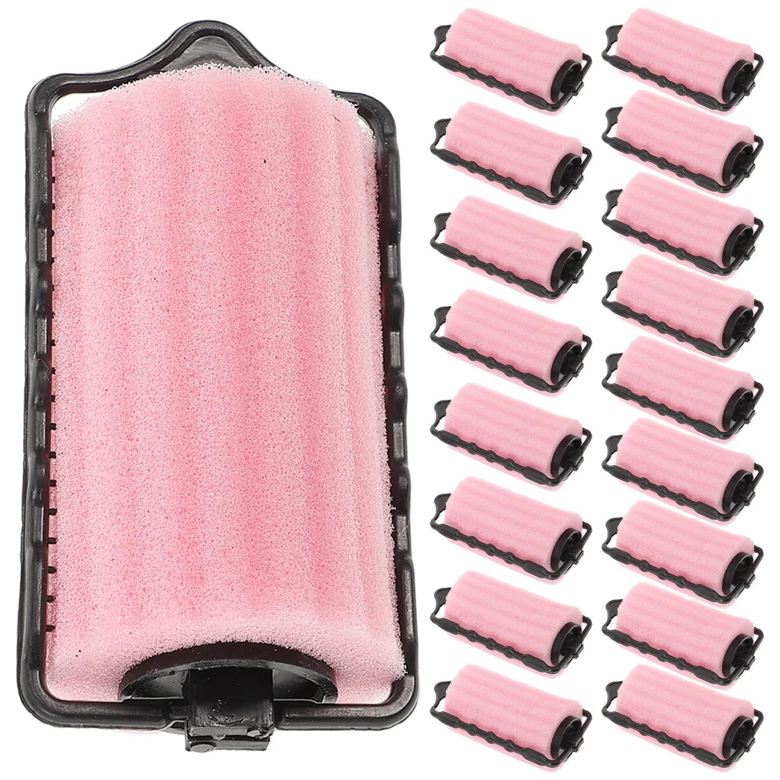 18Pcs Sponge Hair Rollers Pink Soft Curlers No Heat Hair Styling Sleep Rollers Curtain Bangs Hairdressing Curlers Women
18Pcs Sponge Hair Rollers Pink Soft Curlers No Heat Hair Styling Sleep Rollers Curtain Bangs Hairdressing Curlers Women