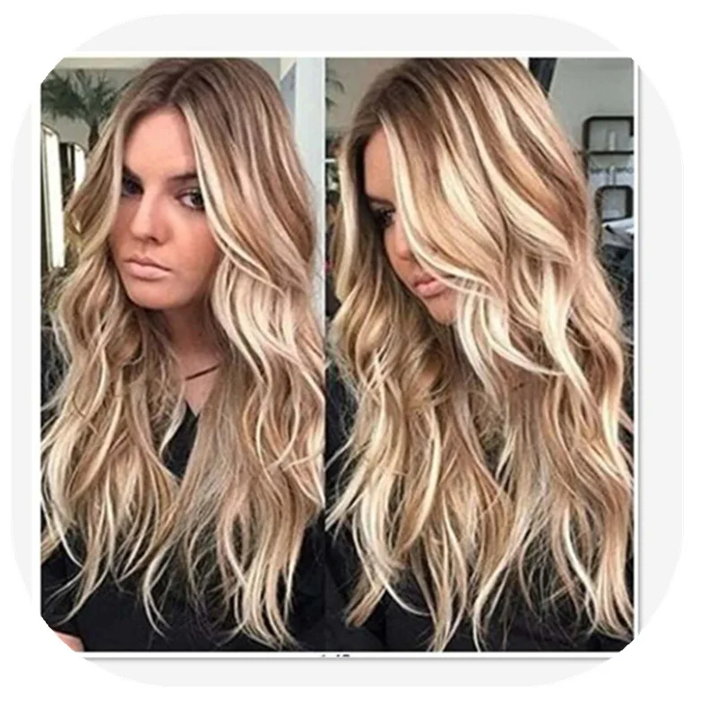 Модный выделенный вьющийся парик в европейском и американском стиле, синтетические волосы, средняя часть, большие волны, полный парик
Модный выделенный вьющийся парик в европейском и американском стиле, синтетические волосы, средняя часть, большие волны, полный парик