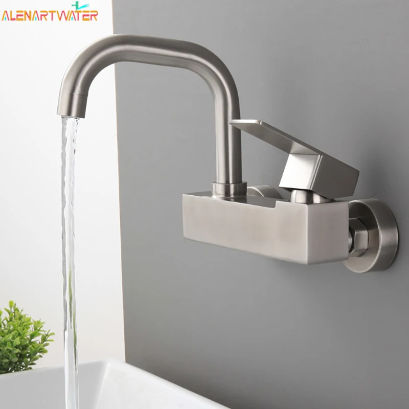 Basin Faucet Wall-mounted Sink Faucet Bathroom Single Faucet Hot and Cold Mixing Faucet Sink Universal Swivel Faucet
Basin Faucet Wall-mounted Sink Faucet Bathroom Single Faucet Hot and Cold Mixing Faucet Sink Universal Swivel Faucet