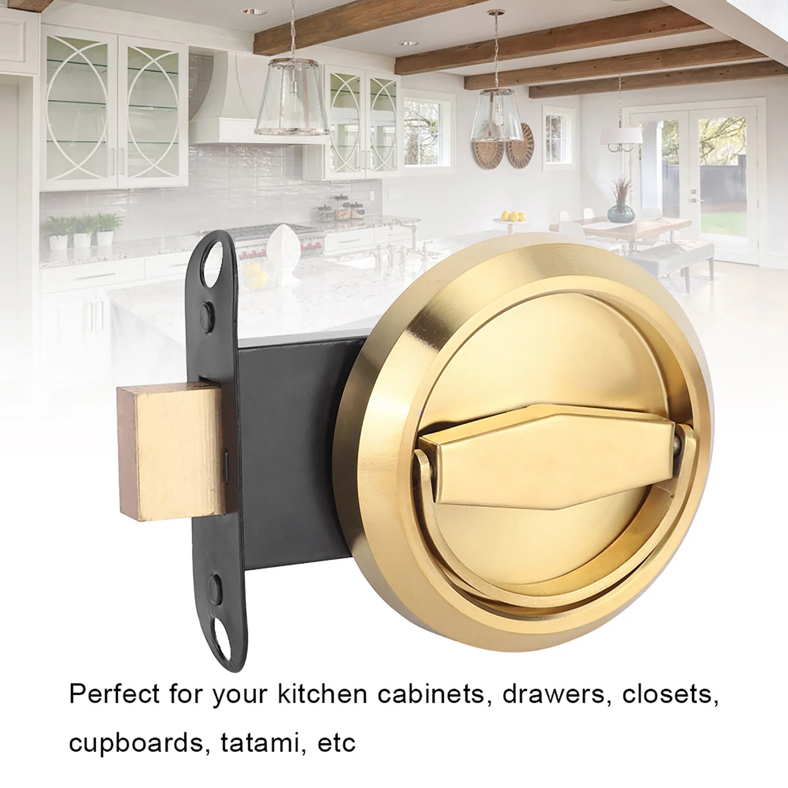 Дверной замок из нержавеющей стали с ручкой, тянущим кольцом для двери шкафа, ящика шкафа
Дверной замок из нержавеющей стали с ручкой, тянущим кольцом для двери шкафа, ящика шкафа