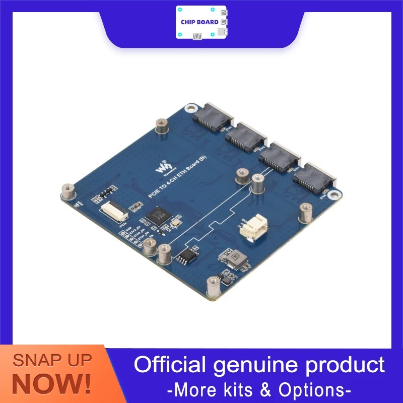 Плата расширения PCIe обеспечивающая 4-портовый Gigabit / 2,5G Ethernet для Raspberry Pi 5, Plug-and-Play
Плата расширения PCIe обеспечивающая 4-портовый Gigabit / 2,5G Ethernet для Raspberry Pi 5, Plug-and-Play