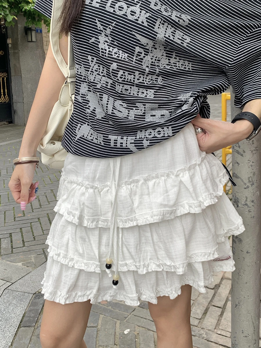 Sweet Ballet Style Cake Short Skirt for Women Summer New Korean System Busy Girl Wooden Drawstring Midi Skirt Trendy
Sweet Ballet Style Cake Short Skirt for Women Summer New Korean System Busy Girl Wooden Drawstring Midi Skirt Trendy