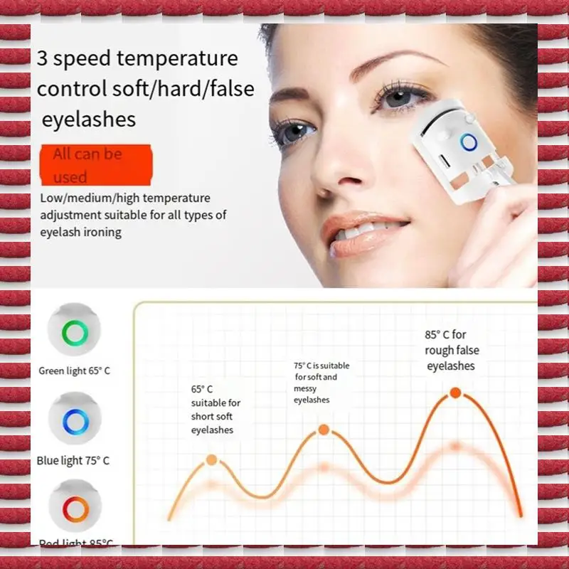 A97G 3 In 1 Heated Eyelashes Curler USB Rechargeable Electric Eyelash Curler With 3 Level Temp Quick Heating And Long-Lasting
A97G 3 In 1 Heated Eyelashes Curler USB Rechargeable Electric Eyelash Curler With 3 Level Temp Quick Heating And Long-Lasting