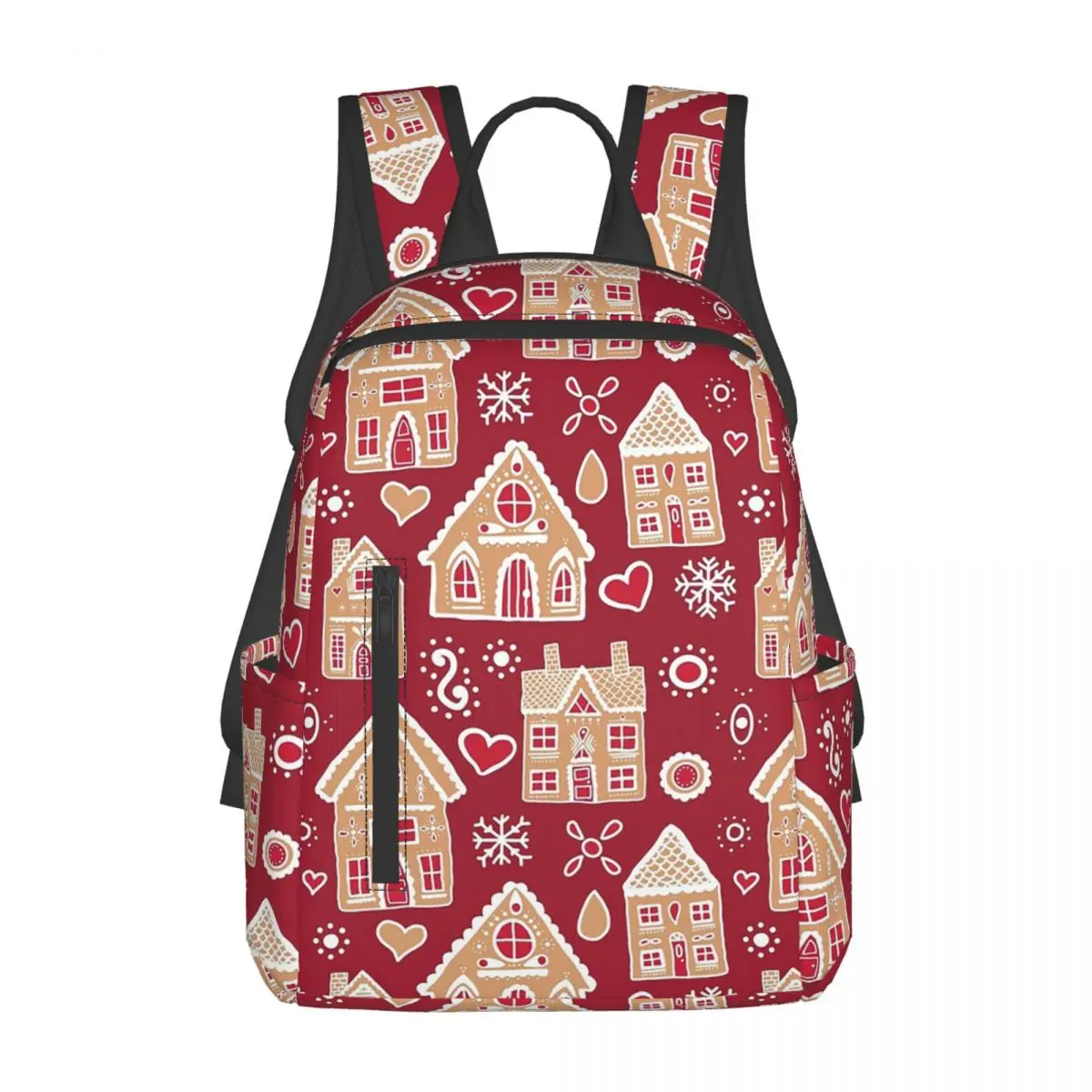 Christmas Gingerbread House Pattern Backpack Daypack Large Capacity Children BookBag School Bag Shoulder Bags for Men Women
Christmas Gingerbread House Pattern Backpack Daypack Large Capacity Children BookBag School Bag Shoulder Bags for Men Women