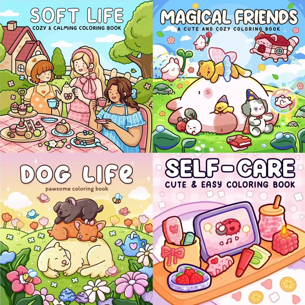 Adult Coloring Book Set Diverse Heartwarming Themes, Easy Relaxing Coloring for Parent - Child Bonding at Home
Adult Coloring Book Set Diverse Heartwarming Themes, Easy Relaxing Coloring for Parent - Child Bonding at Home