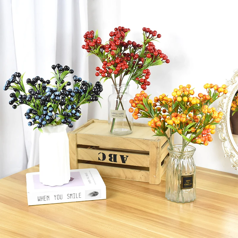Artificial Berry Flower Bouquet Fruit Cherry Plants DIY Living Room Home Garden Decor Photography Props Wedding Birthday Decor
Artificial Berry Flower Bouquet Fruit Cherry Plants DIY Living Room Home Garden Decor Photography Props Wedding Birthday Decor