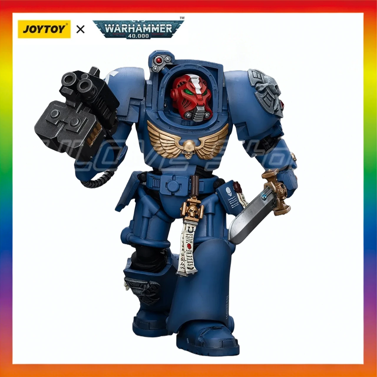 В наличии оригинальный JOYTOY Warhammer 40K UltramarinesTerminator SquadSergeant с силовым мечом и телепортом Homer 1/18 Action
В наличии оригинальный JOYTOY Warhammer 40K UltramarinesTerminator SquadSergeant с силовым мечом и телепортом Homer 1/18 Action