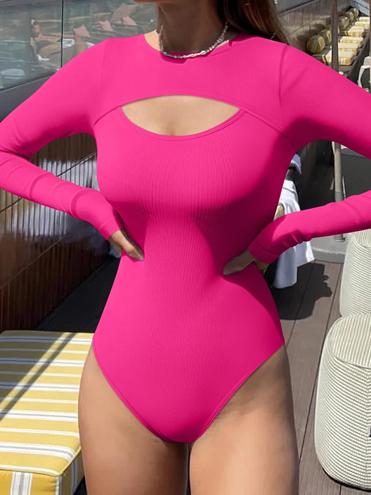 OQQ Seamless Yoga Suit Women's Autumn Winter Body Shaper Hollow Out Solid Color Bodysuits Fitness Sports Running Gym Bodysuit
OQQ Seamless Yoga Suit Women's Autumn Winter Body Shaper Hollow Out Solid Color Bodysuits Fitness Sports Running Gym Bodysuit