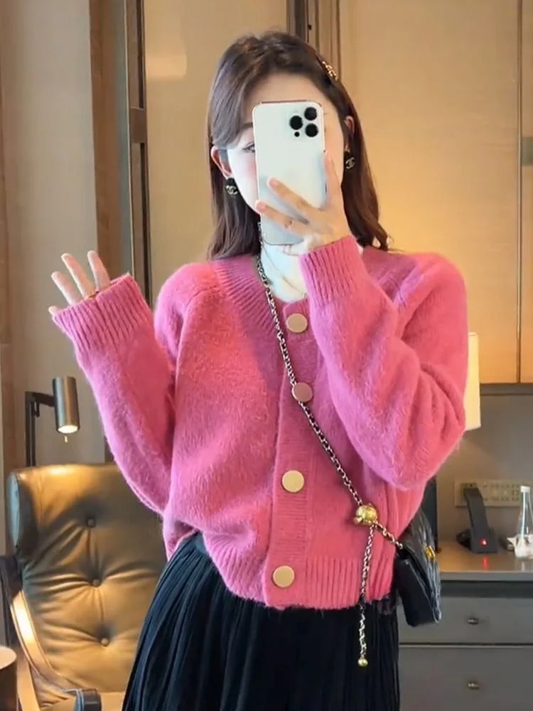 Sweet Soft Loose Knitted Open Cardigan Women's Autumn Design Trendy Versatile Sweater Jaet Lightweight Long Sve Collar
Sweet Soft Loose Knitted Open Cardigan Women's Autumn Design Trendy Versatile Sweater Jaet Lightweight Long Sve Collar