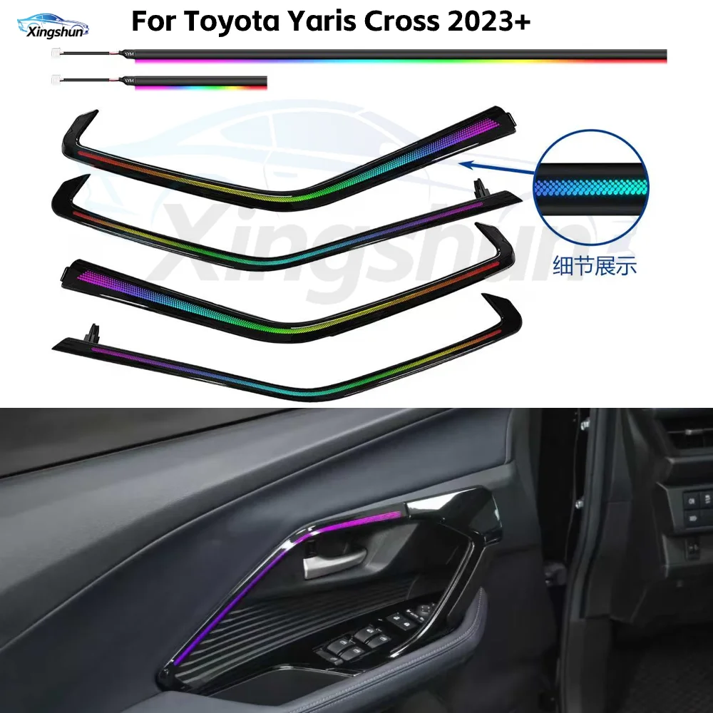 Upgrade 256 Colors Symphony Led Car Interior Ambient Lighting for Toyota Yaris Cross 2023+ Atmosphere Strip Accessories
Upgrade 256 Colors Symphony Led Car Interior Ambient Lighting for Toyota Yaris Cross 2023+ Atmosphere Strip Accessories