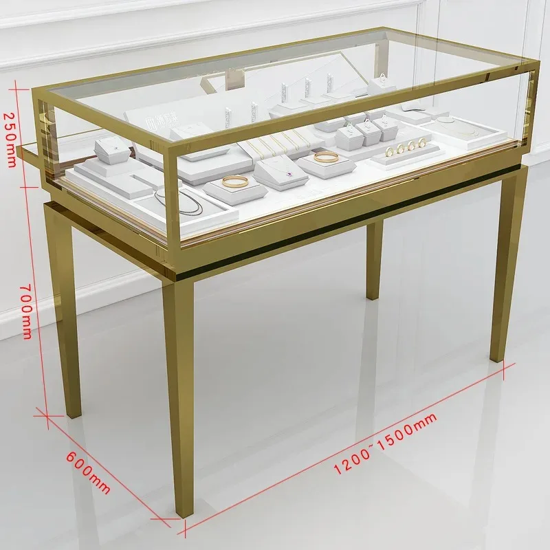 【Hot】Custom.Custom Jewellery Pedestal Stand Watch Glass Metal Showcase Gold Stainless Steel Counter Jewelry Showcase Display Cab
【Hot】Custom.Custom Jewellery Pedestal Stand Watch Glass Metal Showcase Gold Stainless Steel Counter Jewelry Showcase Display Cab